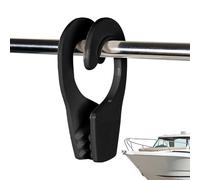 Boat Clips, Single Handed Hanger, Quick Connect Cleat, UV Resistant Boat Line Hook, for Rail Mounting Docking Marine Buoy Yacht Door Outdoor Water Sports Use, 13.8x6.6x3.5cm/5.43x2.6x1.38 Inches 76g