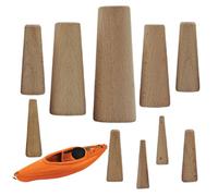 Boat Drain Plug, Tapered Soft Wood Stoppers, 10 Piece Plug Set, Quick Drainage Seal Design, Water Resistant, Ideal for Kayaks, Yachts, Docks, Lakes, Winter, Mechanics, Outdoors