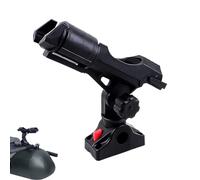 Boat Fishing Rod Holder - Kayak Pole Storage Rack for Watercraft Gear Organization | ABS Mounting Bracket with Adjustable Angle Slot, Equipment Stand for Lake River Sea Dock Deck Canoe Tackle Setup