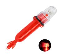 Boat Flares, Flares for Boating Kayak Navigation Lights Emergency Light Flashers Electronic Visual Distress Signal Decoy for Paddle Pontoons Kayaks Ocean Pontoons (Red) (C red)