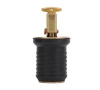 Boat Live Well Plug Brass Livewell Bait Well Drain Plug Tight Sealing Marine Bait Well Plug for Bilge Beam Seawall Hull Rubber and Brass Construction Proof Design for Yachts (1inch)