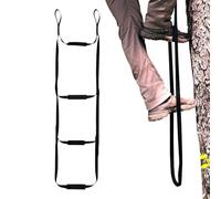 Boat Rope Ladder, Nylon Portable Climbing Ladders, 43.31x12.6 Inches Folding Tree Climb with 5 Step Design & Lightweight Outdoor Playground Gear for Kids Adventure Sports Hiking