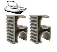 Boat Sunshade Pole Clamp - 2 Pack Anti-Rattle Support Bracket For Kayaks