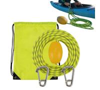 Boat Tow Rope - 6 m Floating Ski Line | Heavy-Duty, Reflective, Steel Hook | Durable PP Core-Spun Rope, Brillante Fluorescente Colors, High Visibility Reflective Strip, Easy-Float Design