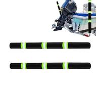 Boat Trailer Guides - Heavy Duty Waterproof Protector | 2-Piece Marine Trailer Pole Cover | with Reflective Strip, for Beach Lake River Freshwater Saltwater Launching Trailering Loading Docking