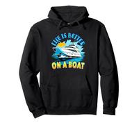 Boat Yacht Captain Design Sailing Ship Sailor Felpa con Cappuccio