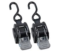 BoatBuckle Mini G3 Retractable Ratchet Straps - (1 x 72-Inch, 1400lbs Break Strength, 2-Pack) Bolt-On Boat Transom Tie Down Straps to Trailer, Fresh Water