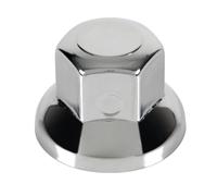 Set 10 copribulloni ruota camion in Acciaio Inox lucidato diametro 32mm