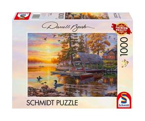 Boathouse with canoes - 1000 pz - Schmidt 58532