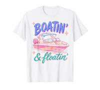 Boatin' & Floatin' Lake Life Summer Boating Crew Boat Owner Maglietta