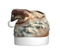 BOAXXL Cappello di Babbo Natale in peluche con processo di produzione di pane stampato, morbido e delicato sulla pelle, taglia universale, copricapo da festival per adulti