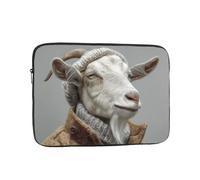 BOAXXL Serious Old Goat - Borsa per computer portatile, leggera e compatta, adatta per viaggi e università, Nero , 17 inch