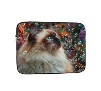 BOAXXL Serious Ragdoll Cat Borsa per computer portatile, leggera e compatta, adatta per viaggi e università, Nero , 13 inch