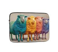 BOAXXL Serious Sheep, borsa per computer portatile, leggera e compatta, adatta per viaggi e università, Nero , 12 inch