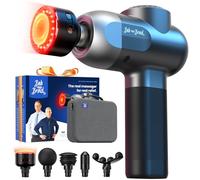 BOB AND BRAD C2 Ultra Pistola per Massaggio con Terapia a Calore e LED Rossi, Pistola Massaggiante Percussiva per Tessuti Profondi, Massaggio Muscolare per Casa, Ufficio e Allenamento