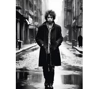 Bob Dylan cammina lungo la strada | Poster | Arte murale | Decorazioni per la casa |