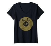 Bob Dylan - Registrazione elettrica Maglietta con Collo a V