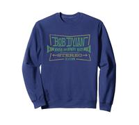 Bob Dylan - Stereo Felpa, Unisex per Adulti, Navy, XL