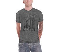 Bob Dylan T Shirt Curry Hicks Cage Logo Nuovo Ufficiale Uomo Charcoal Grigio Size S