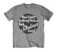 Bob Dylan - You Cant Go Wrong, Short Sleeve da Uomo, Grigio (Grey), XL