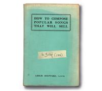 Bob Geldof How to Compose Popular Songs That Sell Album