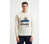 BOB Maglia girocollo ricamata con stampa macchina MODELLO SCOTT - latte / L