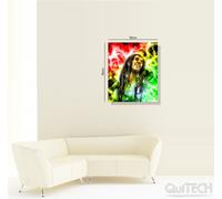 Bob Marley - 1 - Quadro stampa su Tela Pelle Canvas Dipinto Arte Moderna