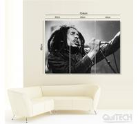 Bob Marley - 2 - Quadro stampa su Tela Pelle Canvas Dipinto Arte Moderna