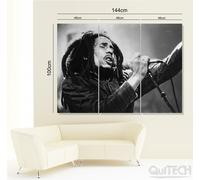 Bob Marley - 2 - Quadro stampa su Tela Pelle Canvas Dipinto Arte Moderna