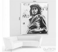 Bob Marley - 5 - Quadro stampa su Tela Pelle Canvas Dipinto Arte Moderna
