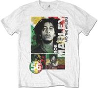 Bob Marley Maglietta 56 Hope Road Rasta Unisex White XL