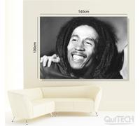 Bob Marley - 6 - Quadro stampa su Tela Pelle Canvas Dipinto Arte Moderna