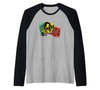 Bob Marley Accordi Musica Reggae di Rock Off Maglia con Maniche Raglan