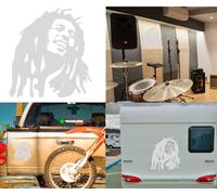 Bob Marley, Adesivo In Vinile Da Taglio