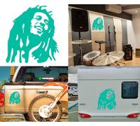 Bob Marley, Adesivo In Vinile Da Taglio
