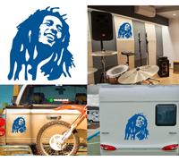 Bob Marley, Adesivo In Vinile Da Taglio