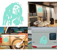 Bob Marley, Adesivo In Vinile Da Taglio