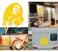 Bob Marley, Adesivo In Vinile Da Taglio