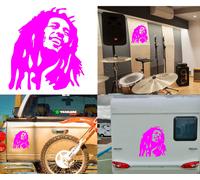 Bob Marley, Adesivo In Vinile Versione V2B