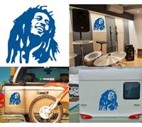 Bob Marley, Adesivo In Vinile Versione V2B