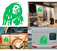Bob Marley, Adesivo In Vinile Versione V2B