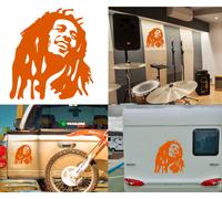 Bob Marley, Adesivo In Vinile Versione V2B