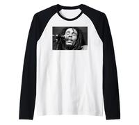 Bob Marley Cantante giamaicano di Michael Grecco Maglia con Maniche Raglan