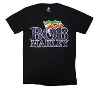 Bob Marley Flag Logo ufficiale Uomo maglietta unisex