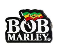 Rock Off officially licensed products Bob Marley Logo Pin Badge Size One Size