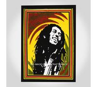 Bob Marley One Love Arazzo Da Parete Coperta Poster Bandiera Cotone Arte Tessile