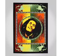 Bob Marley One Love arazzo da parete poster da appendere bandiera cotone tess...