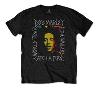 Bob Marley Rasta Scratch autorizzato Uomo maglietta