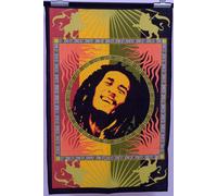 Bob Marley Uno Love Arazzo Cotone da Parete Copriletto Poster Bandiera 40 30