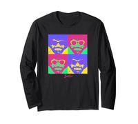 Bob Ross Bright Pop Art Maglia a Manica